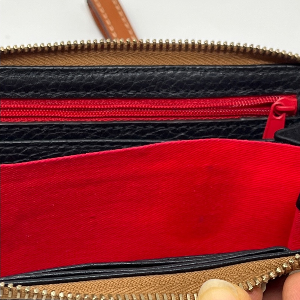 Dooney & Bourke Black and Tan Wallet - Picture 6 of 6